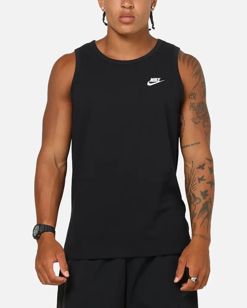 Nike Sportswear Club Tank Black/White 1