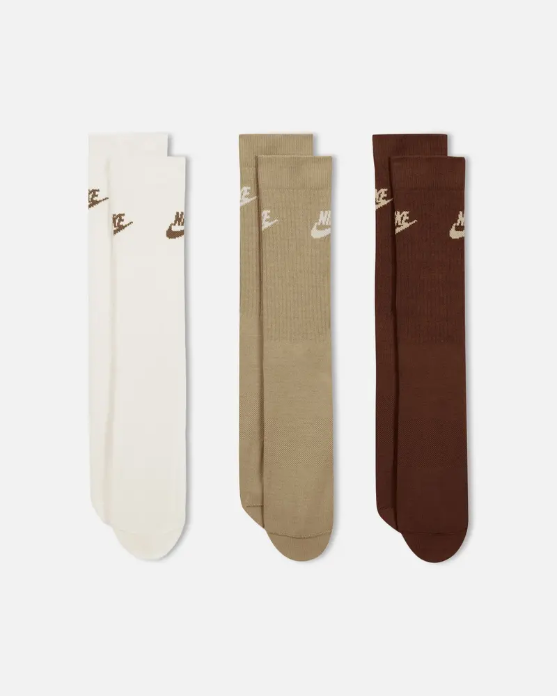 Nike Sportswear Everyday Essential Crew Socks (3 Pairs) Multi 1