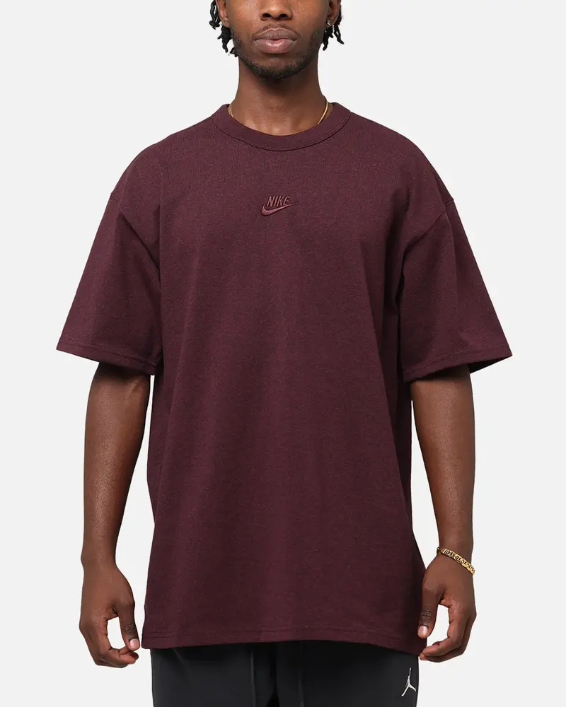 Nike Sportswear Premium Essentials T-Shirt Burgandy 1