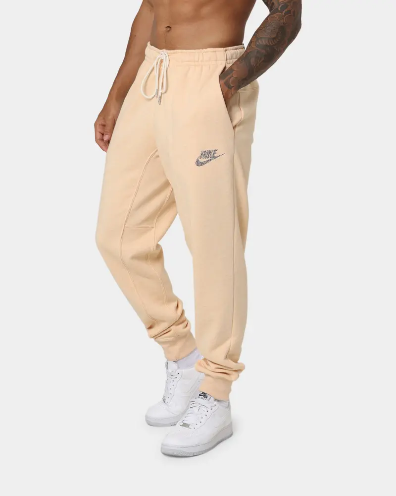 Nike Sportswear Revival Fleece Joggers White Onyx 1