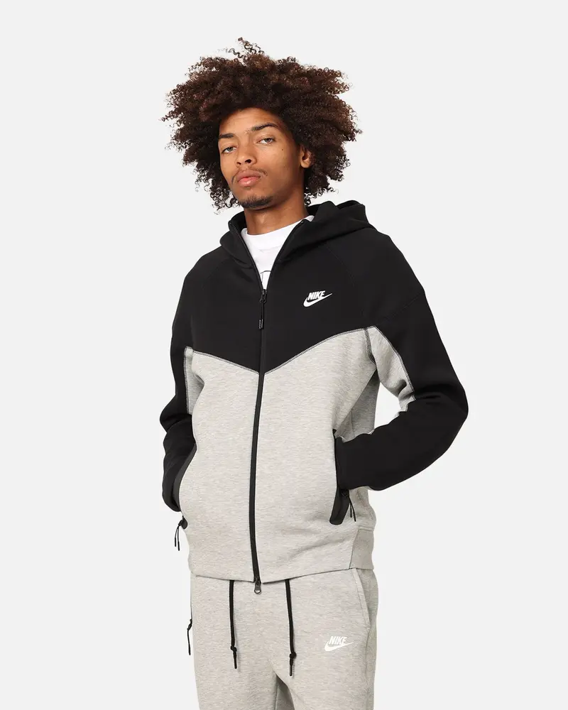 Nike Sportswear Tech Fleece Full-Zip Windrunner Hoodie Dark Grey Heather 1
