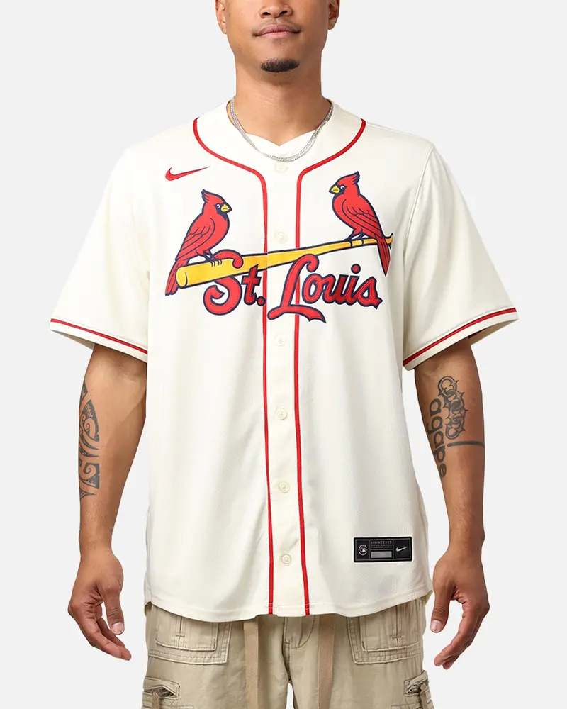 Nike St. Louis Cardinals Limited Jersey Coconut Milk 1
