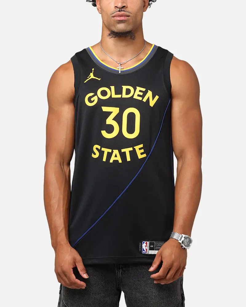Nike Stephen Curry Golden State Warriors #30 Statement Edition 2024/25 Nike Dri-Fit Nba Swingman Jersey Black 1