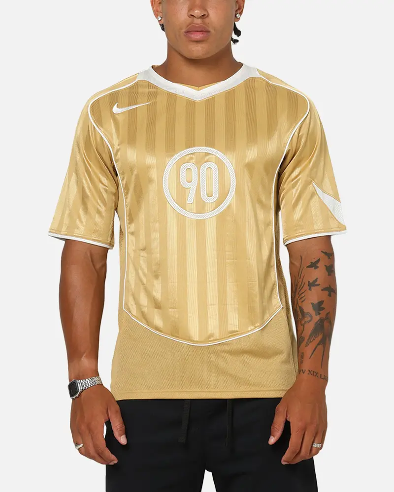 Nike Total 90 Soccer T-Shirt Club Gold/Summit White 1