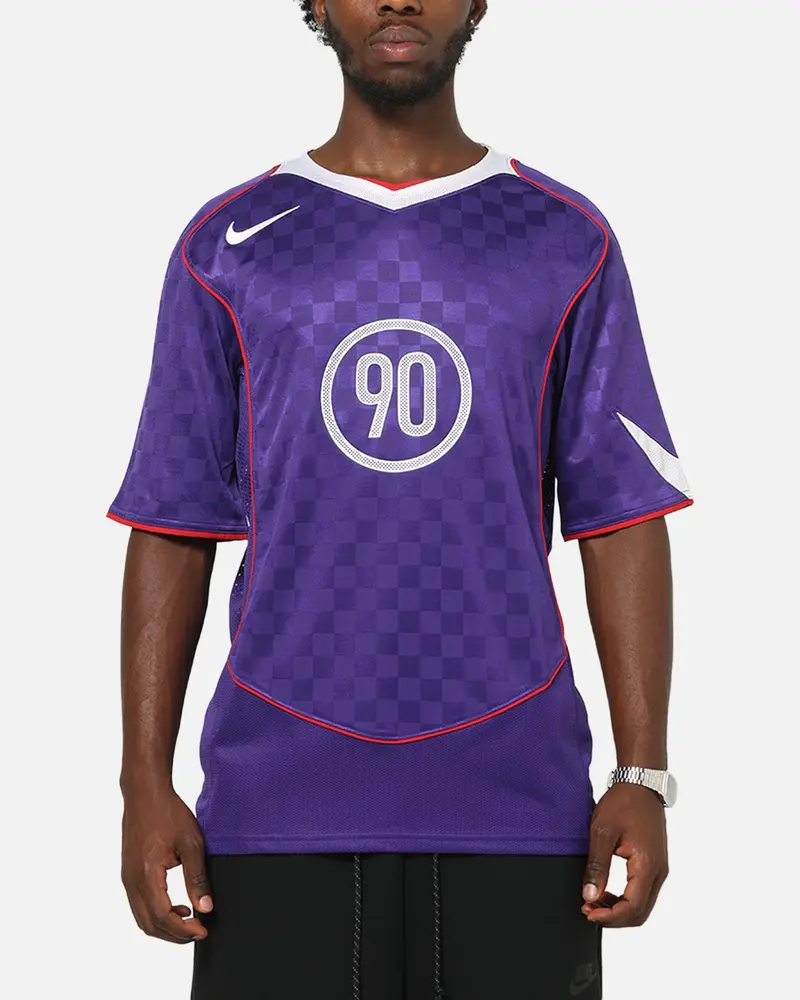 Nike Total 90 Soccer T-Shirt Playful Court Purple/White 1