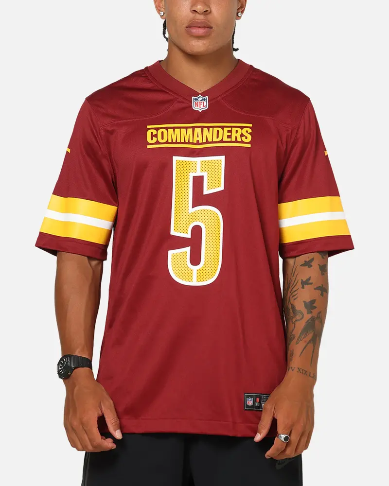 Nike Washington Commanders Jayden Daniels #5 Home Game Nfl Jersey Team Red 1