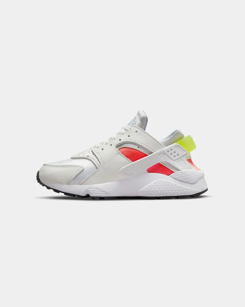 Nike Women's Air Huarache White/Volt/Bright Crimson/Black 1