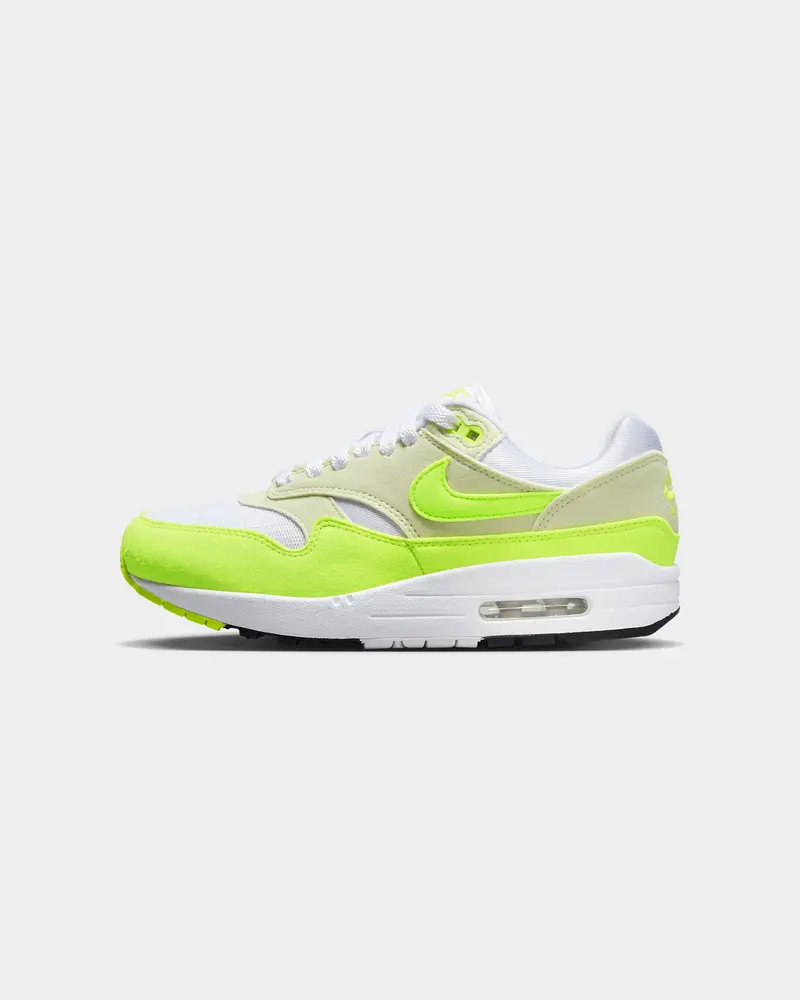 Nike Women's Air Max 1 '87 "Volt Suede" White/Volt-Sea 1