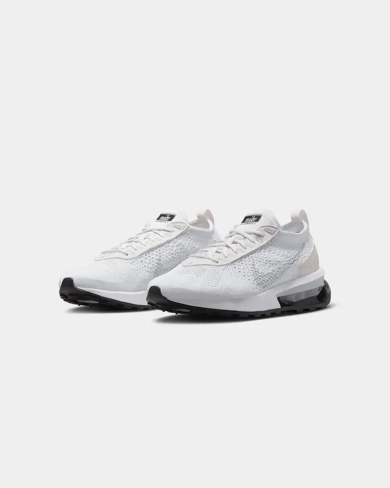 Nike Women's Air Max Flyknit Racer White/Platinum 2