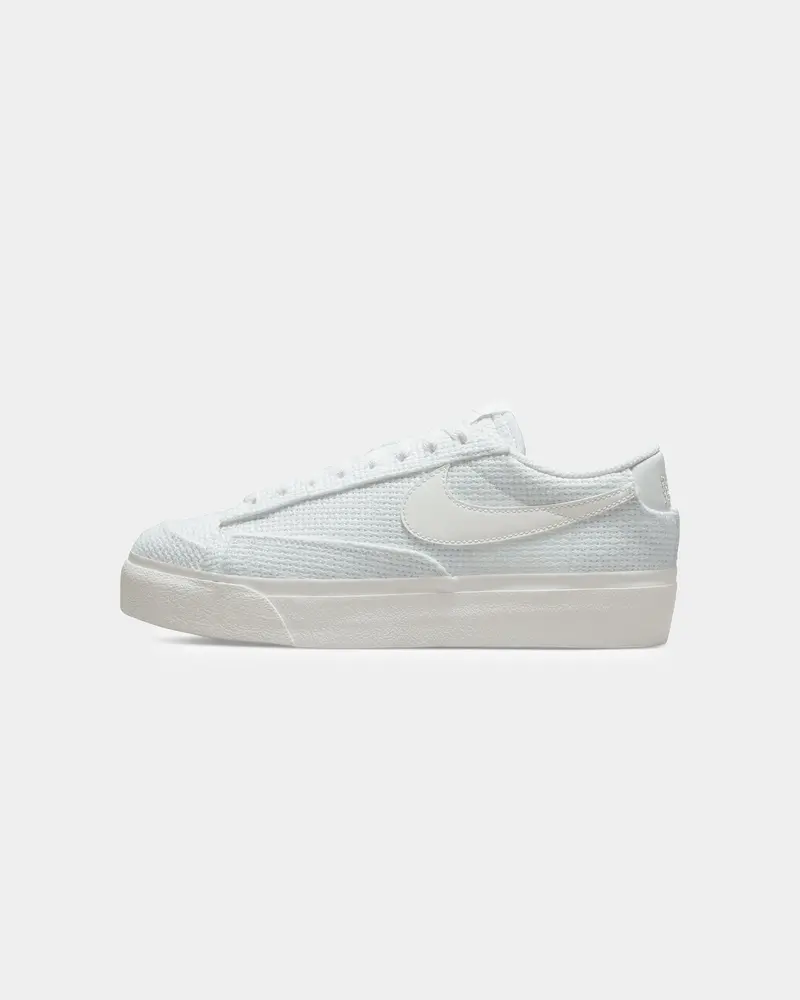 Nike Women's Blazer Low Platform Summit White/Summit White-Fossil 1