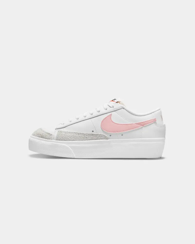 Nike Women's Blazer Low Platform White/Pink Glaze 1