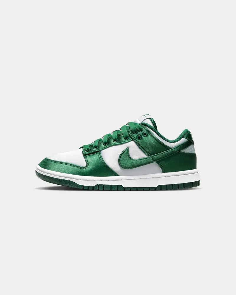 Nike Women's Dunk Low "Satin Green" White/Team Green 1