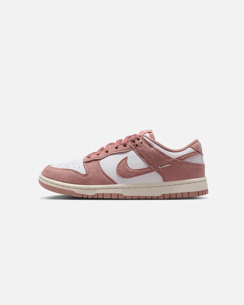 Nike Women's Dunk Low "Suede Pack" White/Pink 1