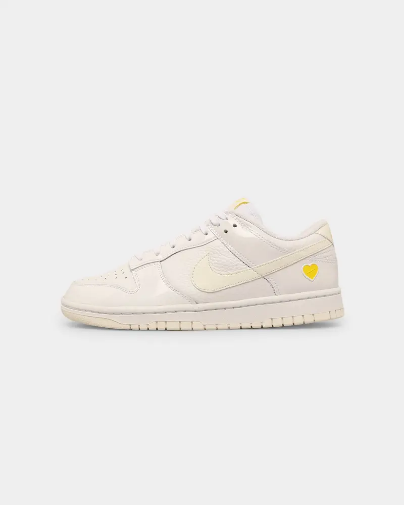 Nike Women's Dunk Low "Yellow Heart" White/Sail-Optic White 1
