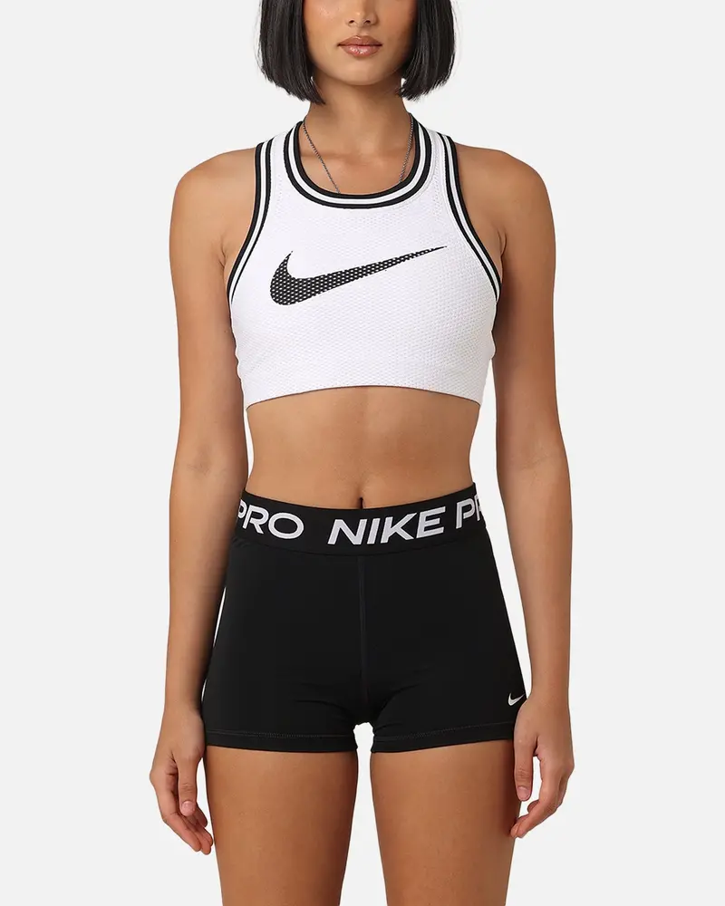 Nike Women's Jersey Sports Bra White/Black 1