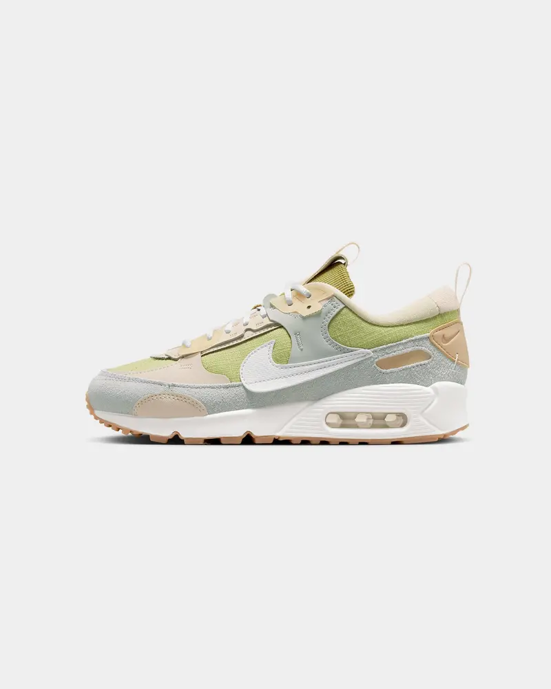 Nike Women's Nike Air Max 90 Futura Buff Gold/Light Silver/Sand Drift/Summit White 1