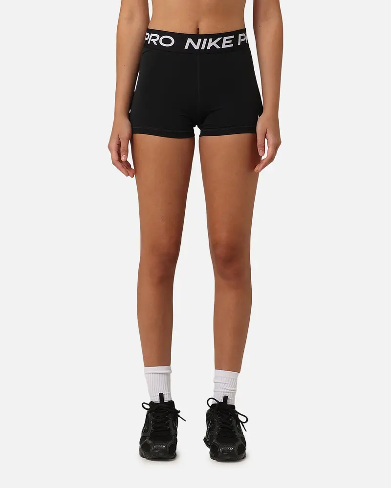 Nike Women's Nike Pro Shorts 3" Black/White 1