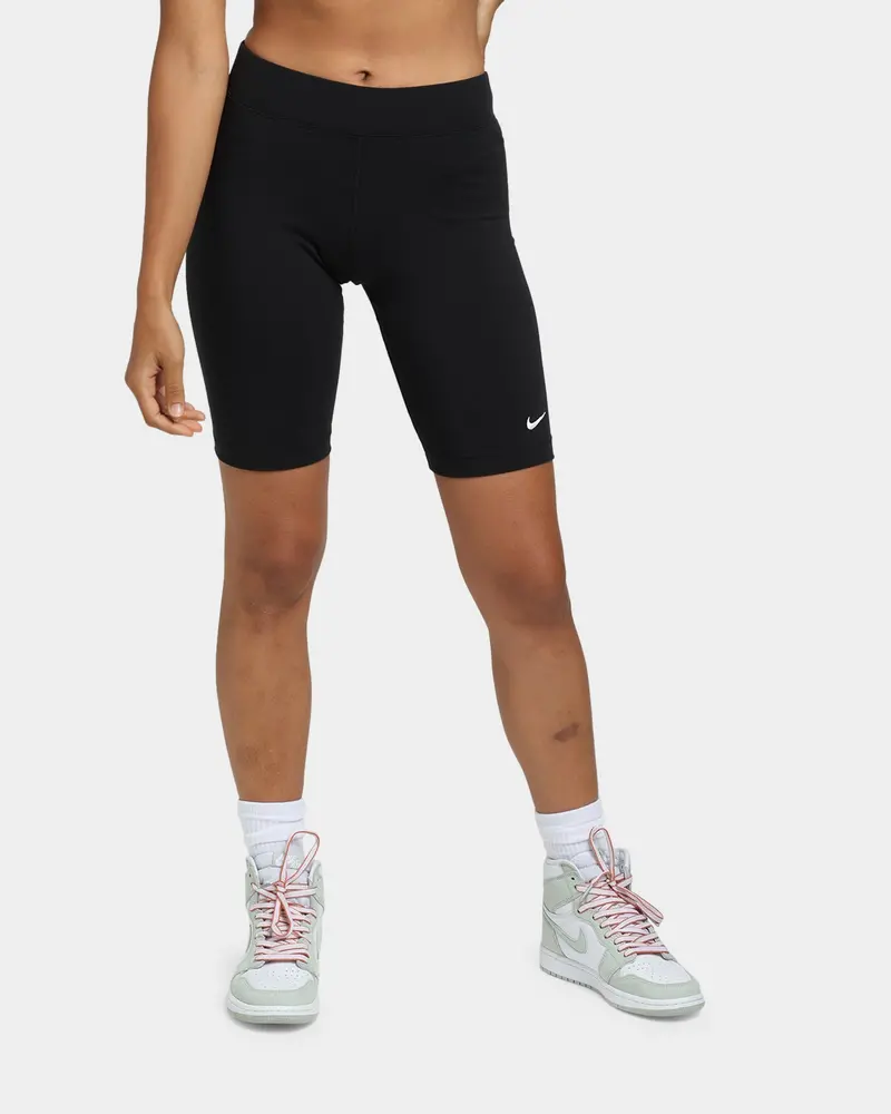 Nike Women's Nike Sportswear Essential Bike Shorts Black/White 1