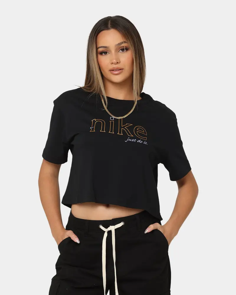 Nike Women's Nike Sportswear Oc 1 Crop T-Shirt Black 1