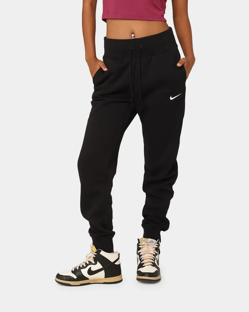 Nike Women's Nike Sportswear Phoenix Fleece High-Waisted Pants Black 1