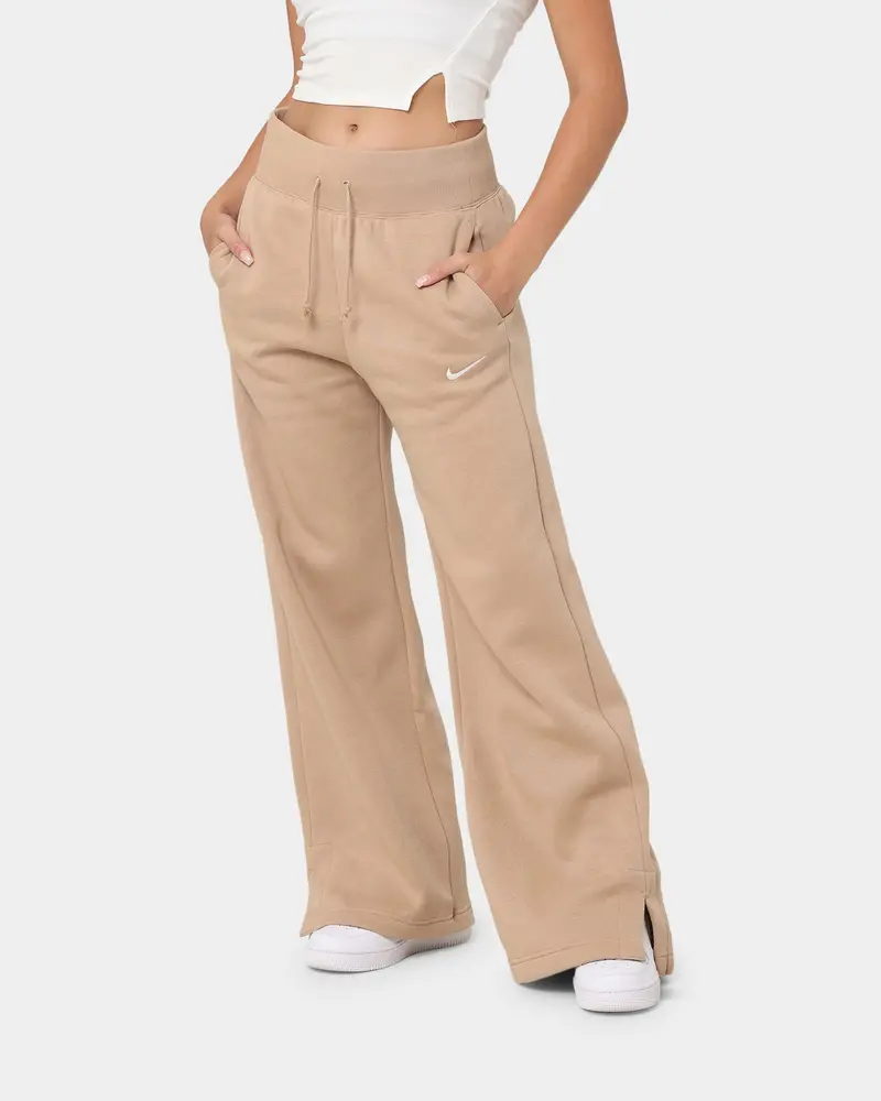 Nike Women's Nike Sportswear Phoenix Fleece High-Waisted Wide-Leg Sweatpants Hemp/Sail 1