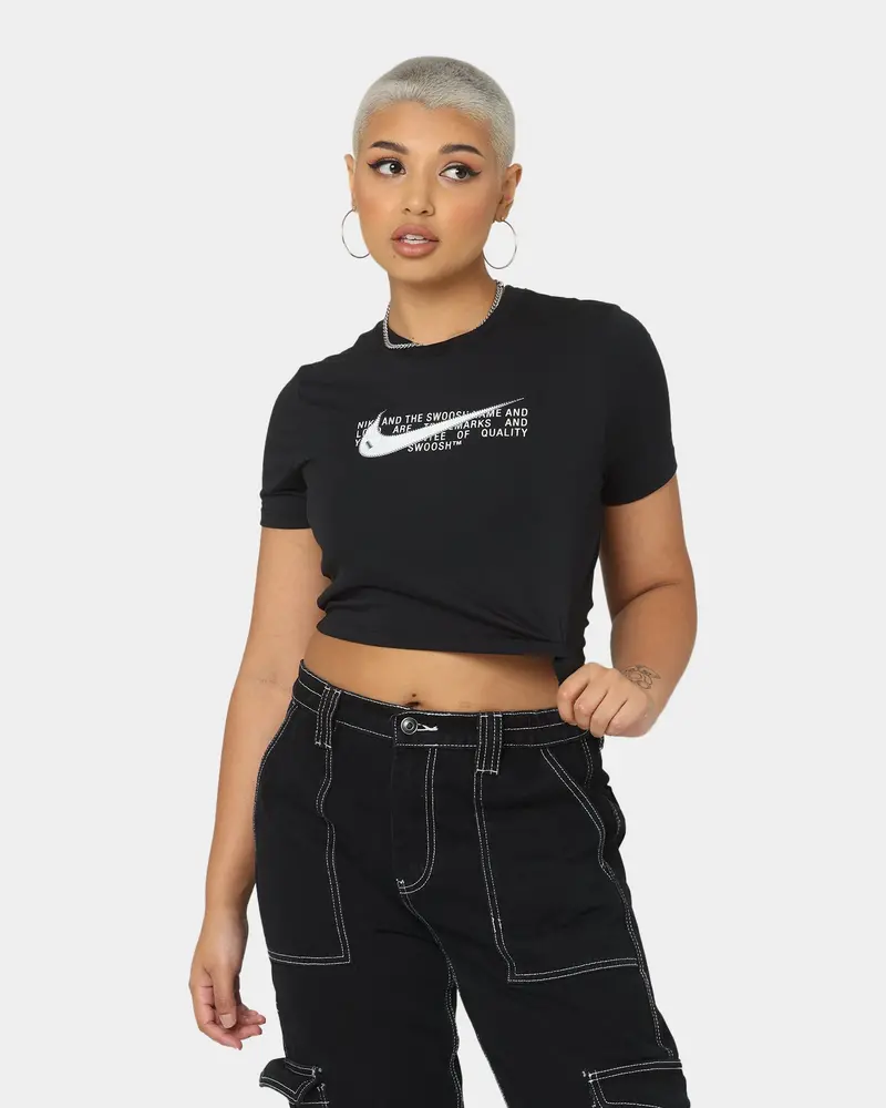 Nike Women's Nike Sportswear Slim Cropped T-Shirt Black 1