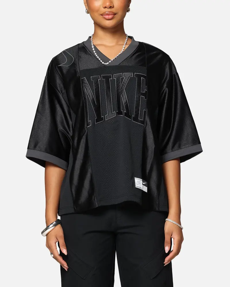 Nike Women's Oversized Graphic Jersey Black/Anthracite 1