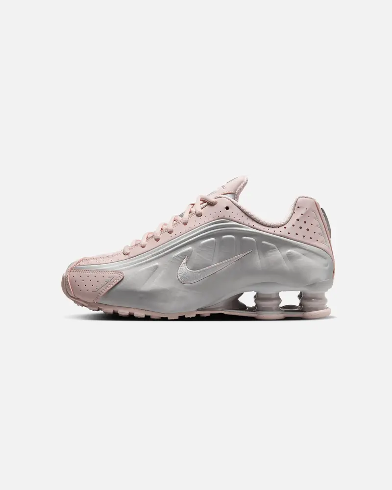 Nike Women's Shox R4 Barely Rose/Metallic Platinum 1