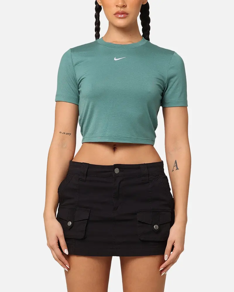 Nike Women's Sportswear Chill Knit Crop T-Shirt Bicoastal/White 1