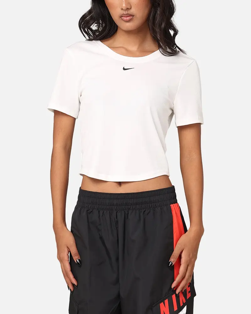 Nike Women's Sportswear Chill Knit T-Shirt Sail/Black 1