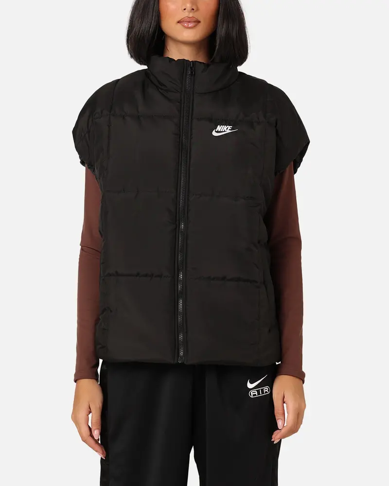 Nike Women's Sportswear Classic Puffer Therma-Fit Loose Vest Black/White 1