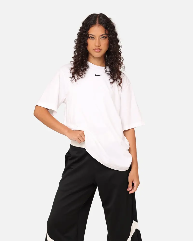 Nike Women's Sportswear Essentials T-Shirt White/Black 1