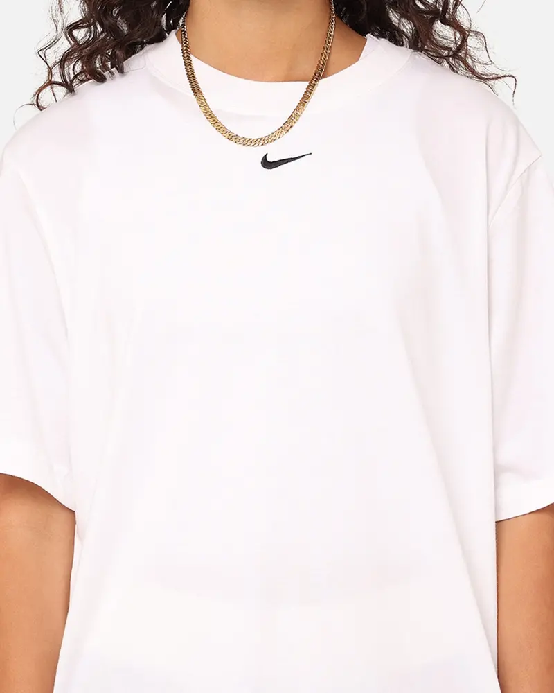 Nike Women's Sportswear Essentials T-Shirt White/Black 3