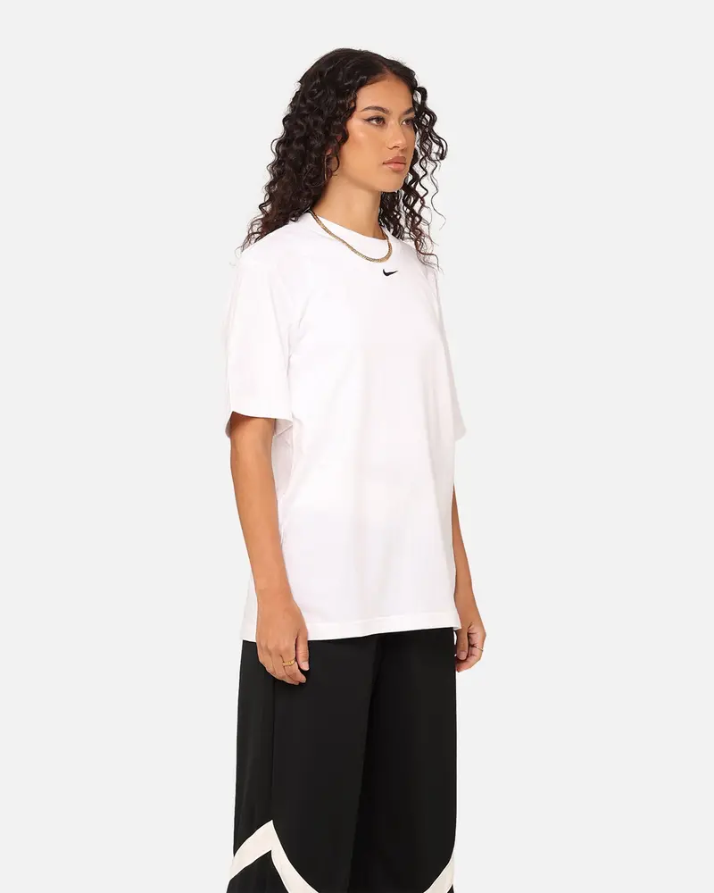 Nike Women's Sportswear Essentials T-Shirt White/Black 5