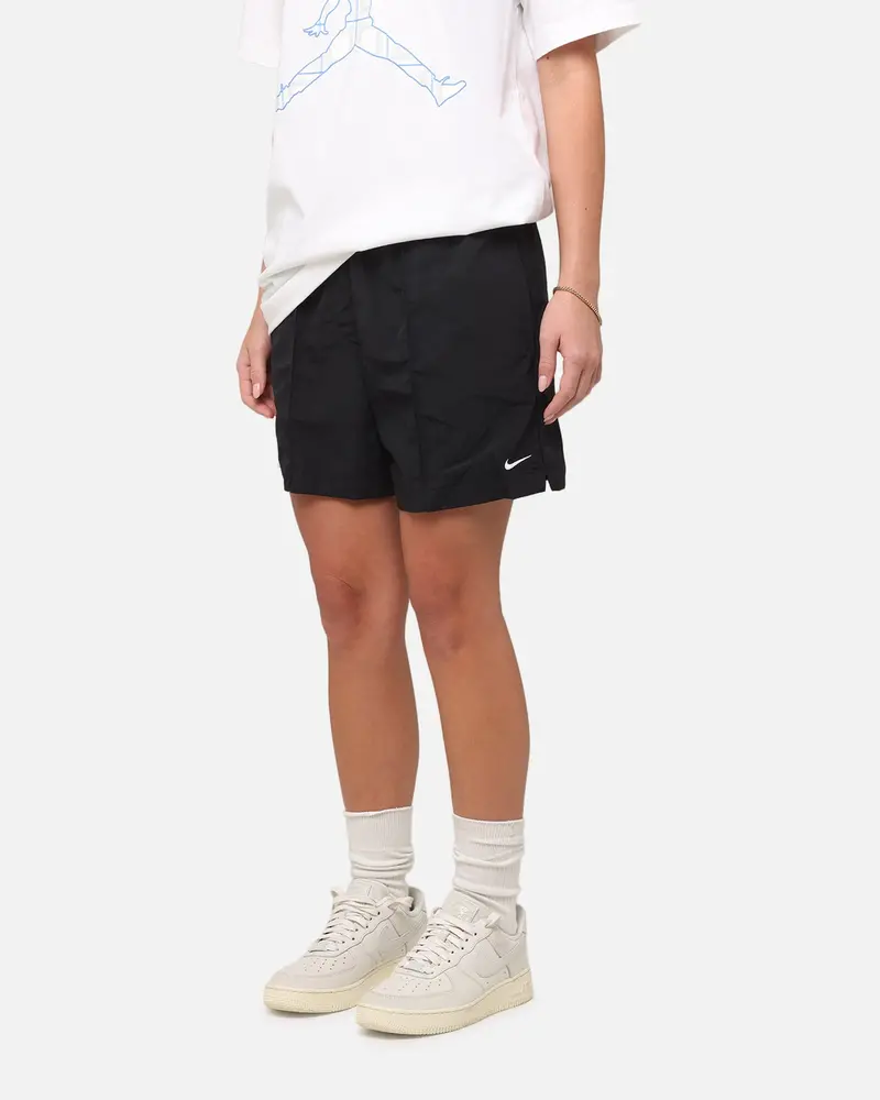 Nike Women's Sportswear Essentials Woven 5" Shorts Black/White 1