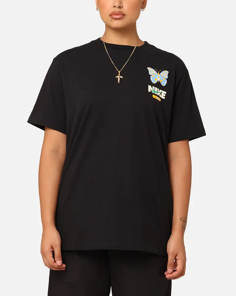 Nike Women's Sportswear Graphic Boyfriend T-Shirt Black 1