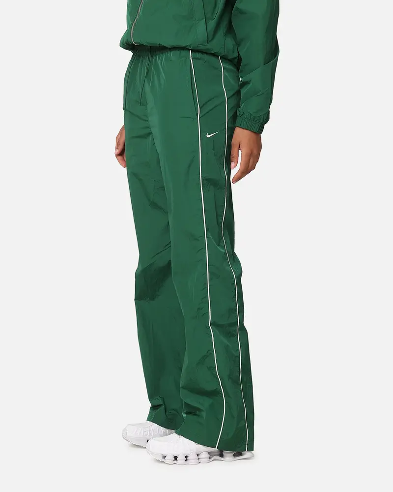 Nike Women's Sportswear High-Waisted Woven Open-Hem Pants Gorge Green/Sail 1