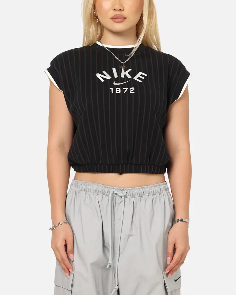 Nike Women's Sportswear Loose Knit Tank Brown/Black 1