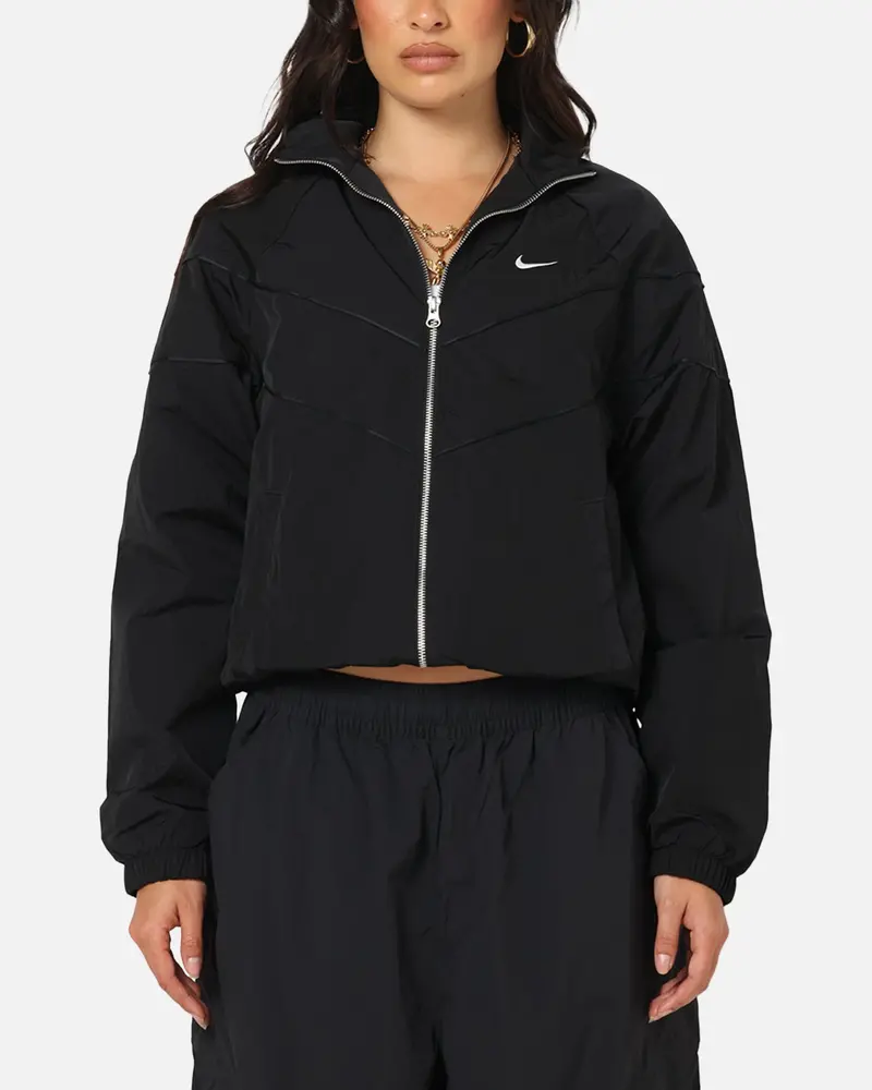 Nike Women's Sportswear Loose Uv Woven Full-Zip Jacket Brown/Black 1