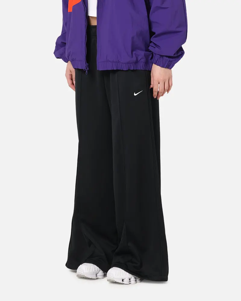Nike Women's Sportswear Mid-Rise Wide-Leg Track Pants Black/Black/Sail 1