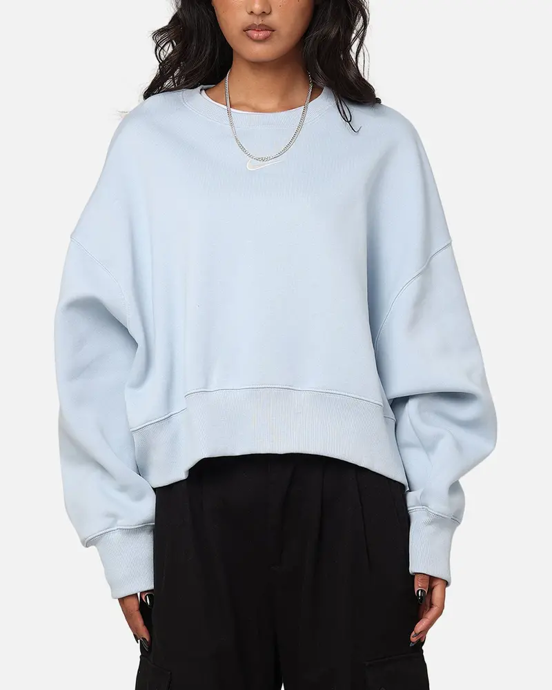 Nike Women's Sportswear Pheonix Fleece Oversized Crewneck Armory Blue/Sail 1