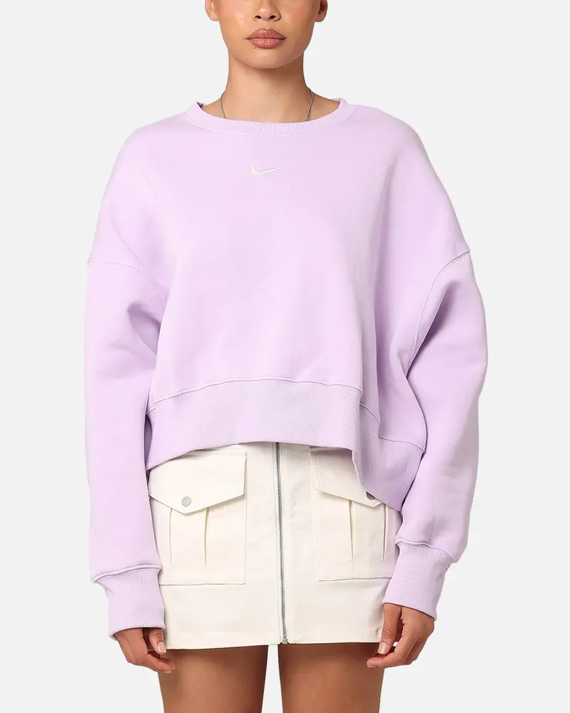 Nike Women's Sportswear Pheonix Fleece Oversized Crewneck Violet Mist/Sail 1