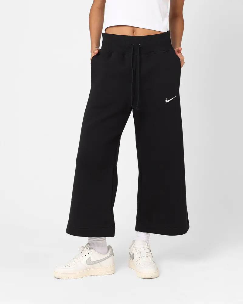 Nike Women's Sportswear Phoenix Fleece High Rise Sweatpants Black/Sail 1