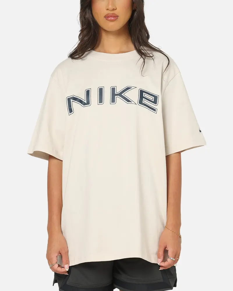Nike Women's Sportswear Phoenix T-Shirt Lt Orewood Brown 1