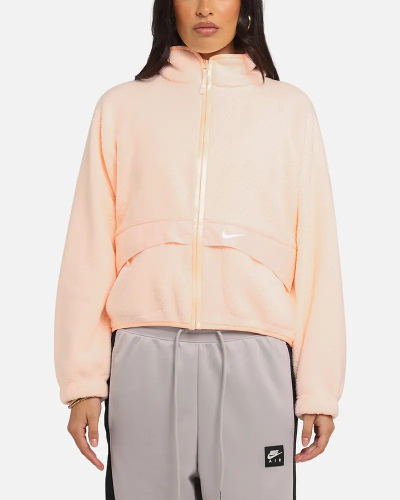 Nike Women's Sportswear Sherpa Jacket Crimson 1