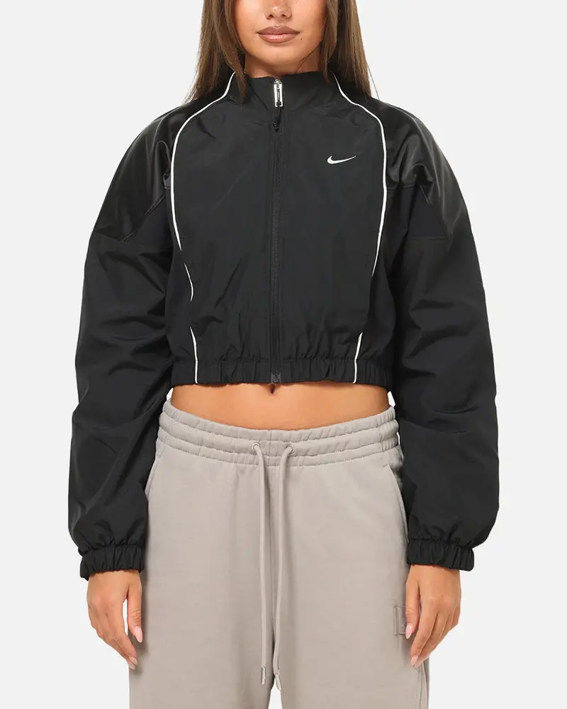 Nike Women's Sportswear Shrunken Track Jacket Black/Black 1