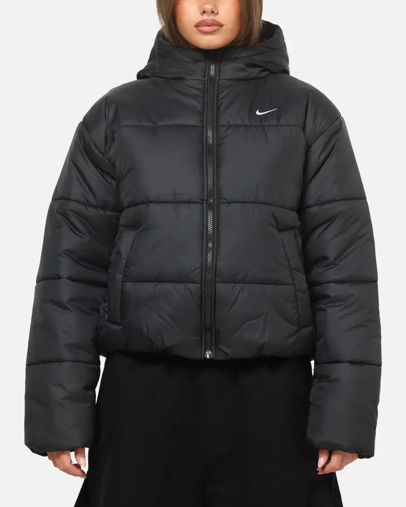 Nike Women's Sportswear Therma-Fit Classic Puffer Jacket Black/White 1