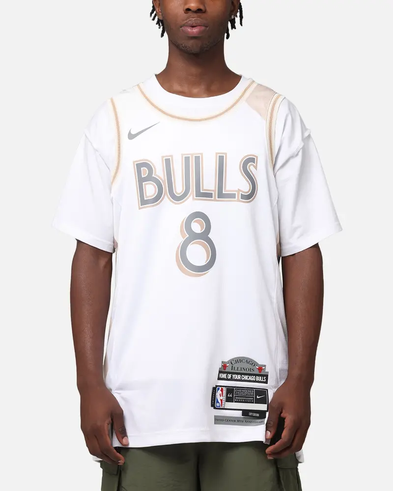Nike Zach Lavine Chicago Bulls #8 City Edition 2024/25 Nike Dri-Fit Nba Swingman Jersey White 1