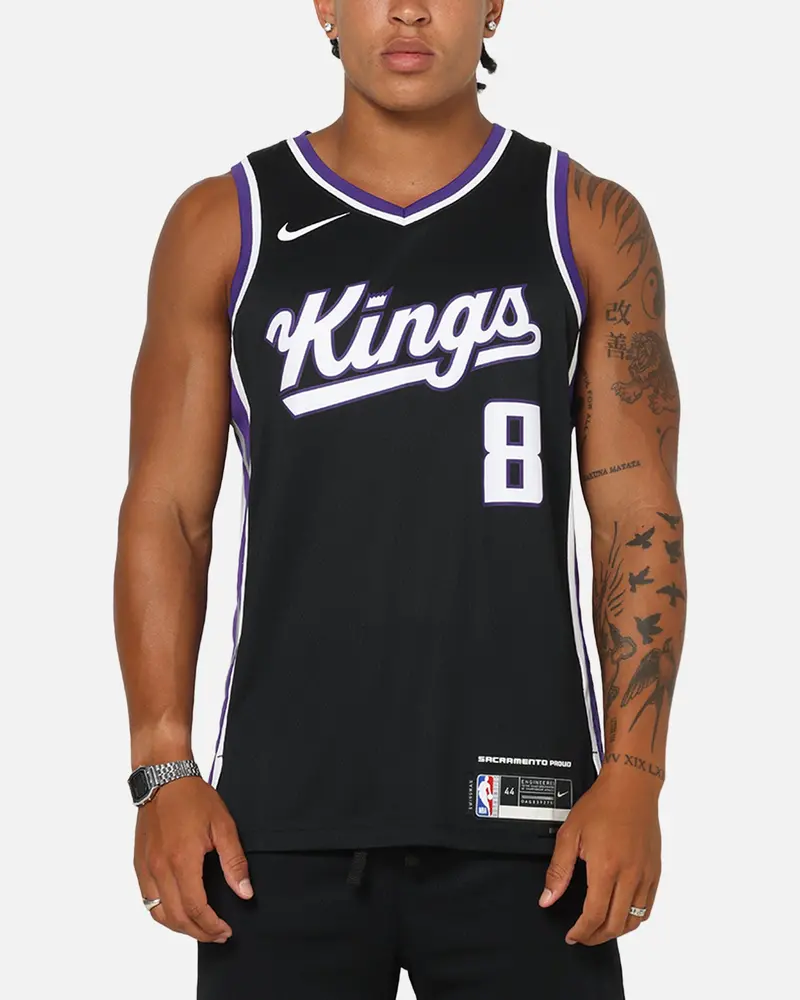 Nike Zach Lavine Sacramento Kings #8 Icon Edition 2023/24 Nike Dri-Fit Nba Swingman Jersey Black 1