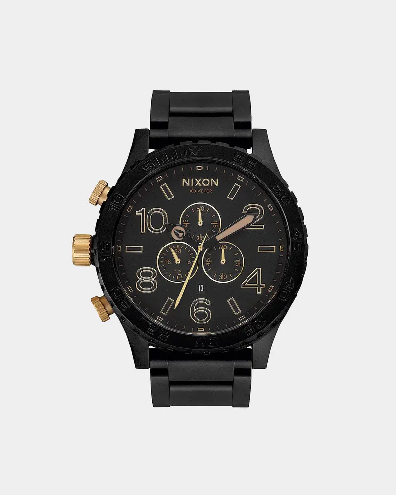 Nixon 51-30 Chrono Matte Black/Gold 1